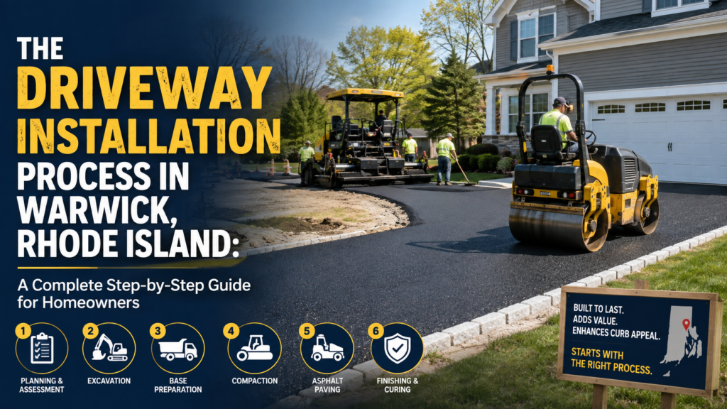 The Driveway Installation Process in Warwick, Rhode Island: A Complete Step-by-Step Guide for Homeowners